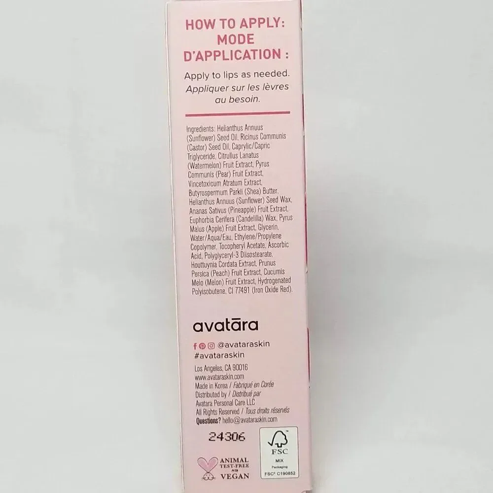 Avatara - Juicy Lip Jelly in Watermellow Clear (Sheer Peach)